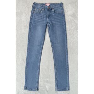 BCBG Girls Jeans Size 10 Blue Denim Light Wash Straight Leg Measures‎ 22x25